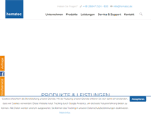 Tablet Screenshot of hematec.de